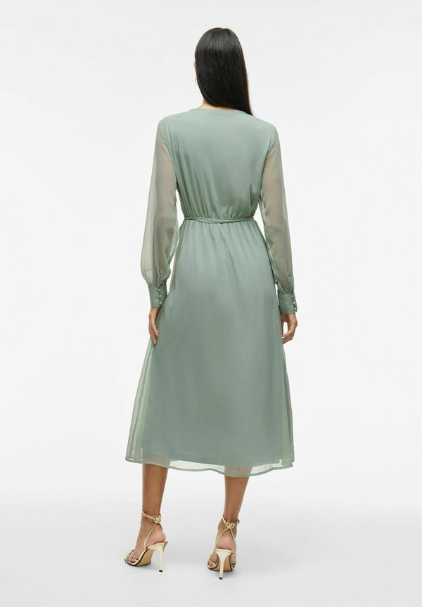 VILA VIFALIA V-NECK L/S MIDI DRESS - NOOS/DC