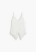Bershka LACE STRAPPY - TOP - Top - white