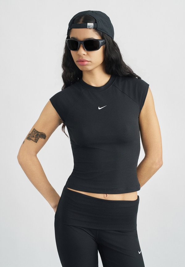 Nike Sportswear CHILL - Basic T-shirt - black/sail