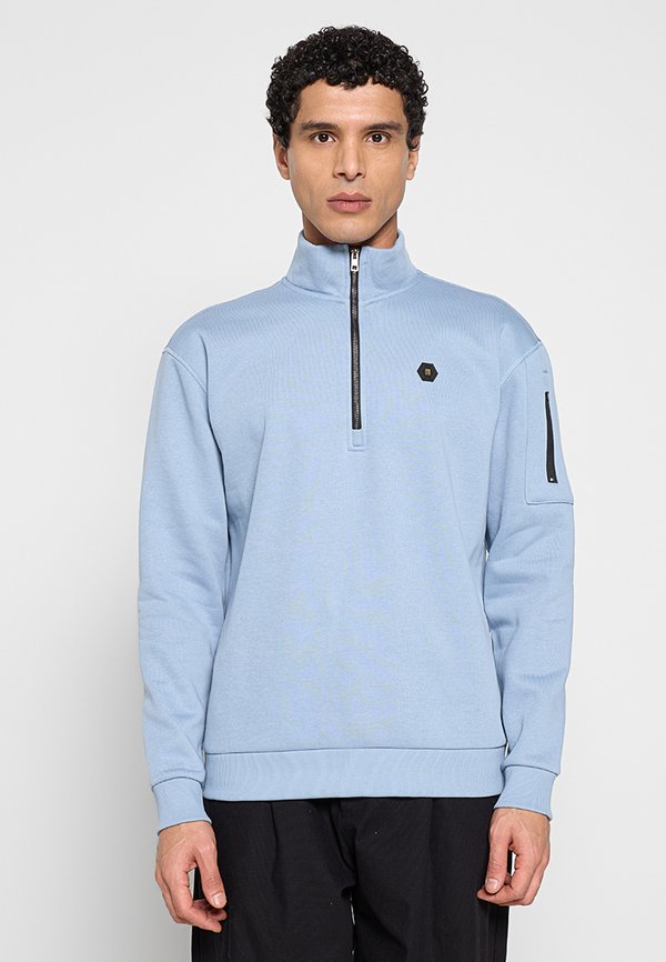 NO EXCESS SWEATER HALF ZIP BRUSHED