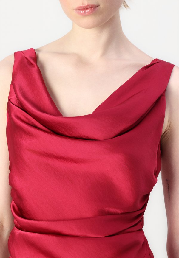 Abercrombie & Fitch Cowl Neck Draped Maxi Dress
