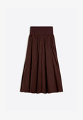 Bershka MAXI SKIRT - Maxi skirt - dark brown
