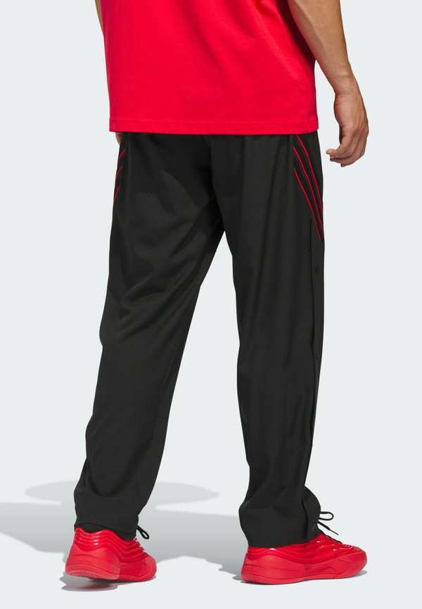 adidas Performance CRAZYLITE - Tracksuit bottoms - black/pure ruby