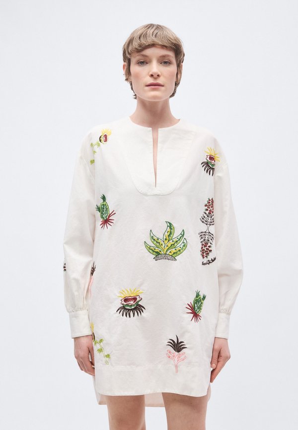 Scotch & Soda EMBROIDERED SHORT BIB DRESS
