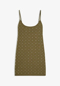 Bershka DRESS - Shift dress - khaki