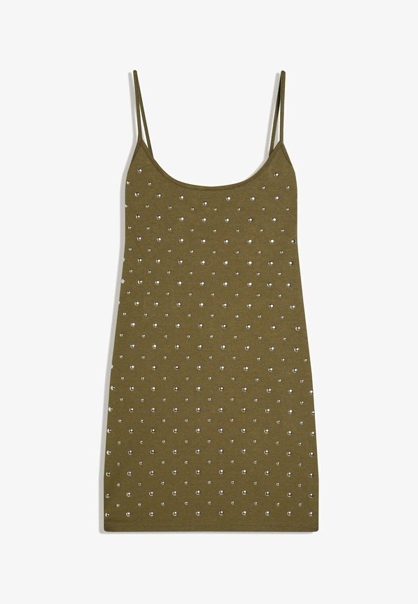 Bershka DRESS - Shift dress - khaki