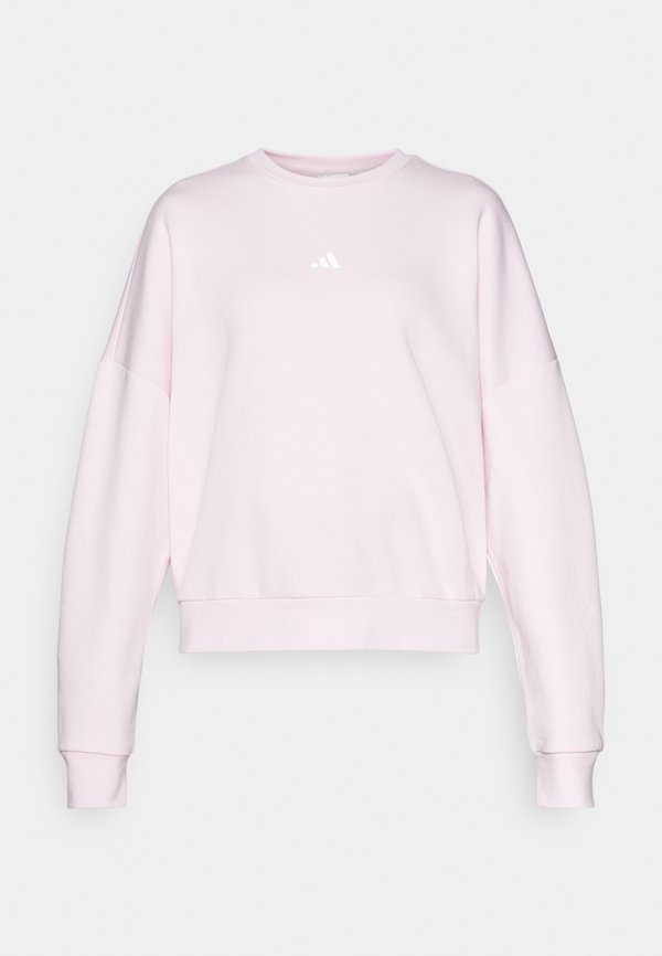 adidas Sportswear ESSENTIALS SMALL LOGO FEEL COZY - Sweatshirt - clear pink/white