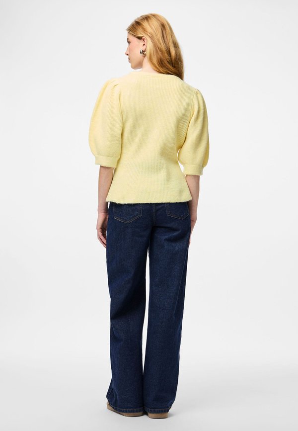 Pieces PCSILLY SS PUFF KNIT CARDIGAN NOOS BC