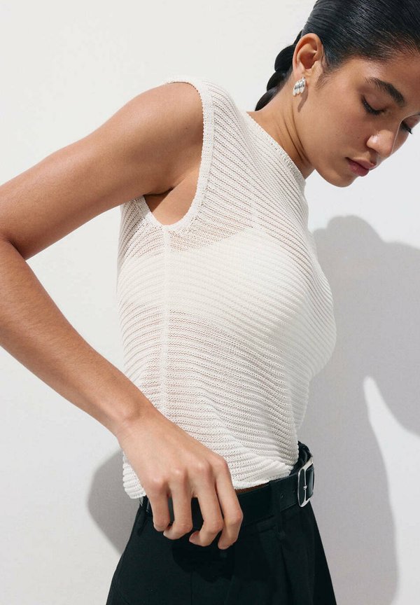 Mango ADULT - Basic T-shirt - off-white