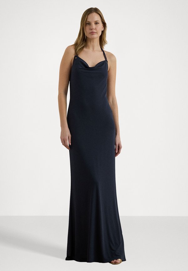 Lauren Ralph Lauren BREENAH JERSEY COWLNECK HALTER GOWN