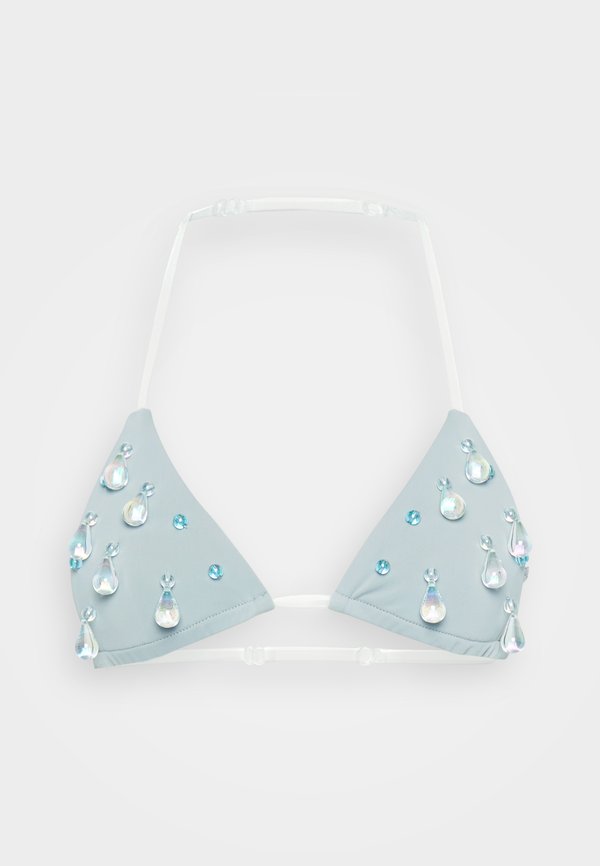Jaded London TRIANGLE WITH CLEAR STRAPS DROPLET BEADING