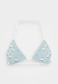 Jaded London TRIANGLE WITH CLEAR STRAPS DROPLET BEADING