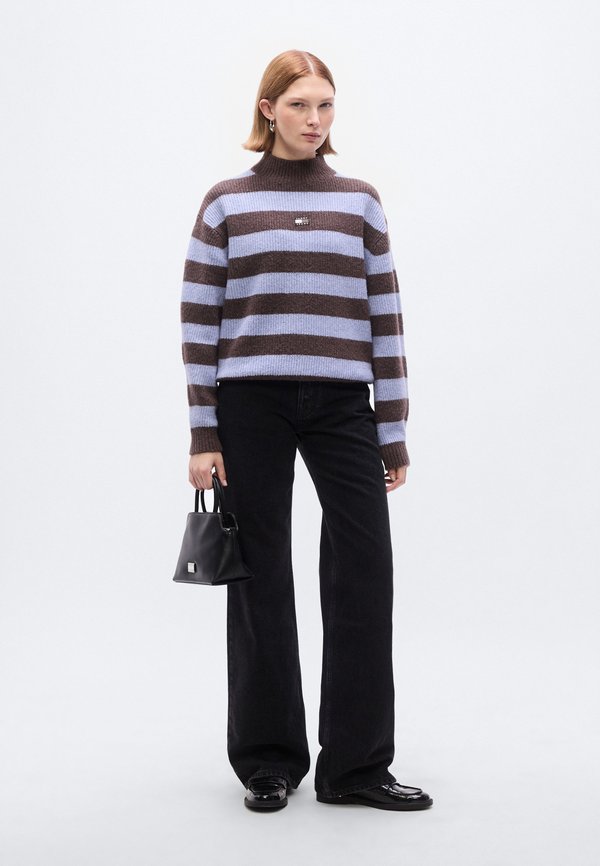 Tommy Jeans MIA MID RISE RELAXED STRAIGHT LEG BLACK JEANS