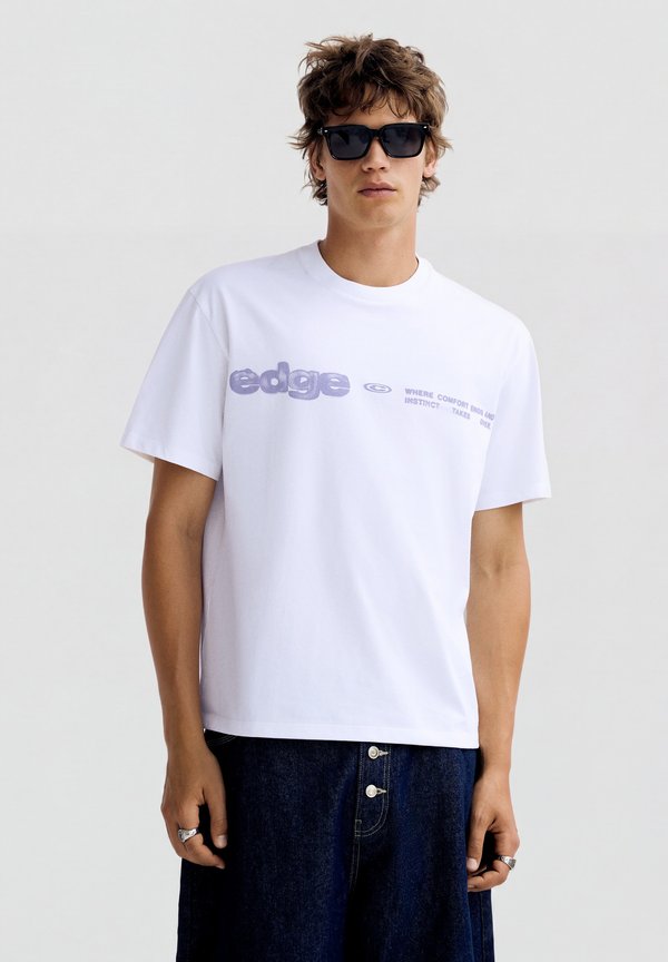 Bershka RELAX GRAFFITY PRINT - TSHIRT - Print T-shirt - white