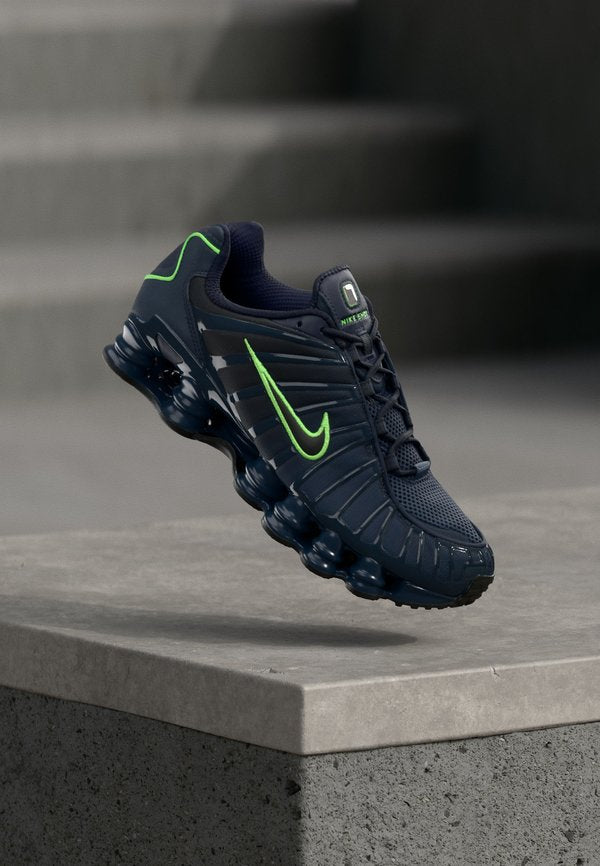 Nike Sportswear SHOX TL - Trainers - thunder blue/black/obsidian/green strike
