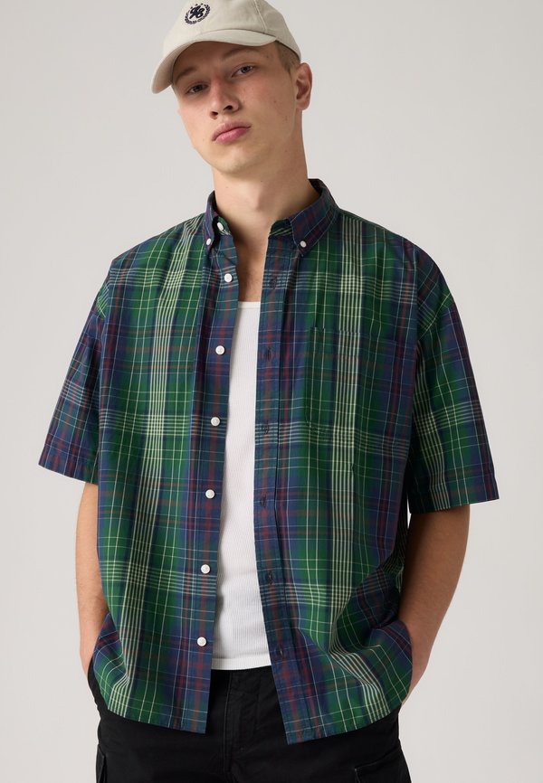 Levi's® SS ROAM LOOSE SHIRT - Shirt - theo plaid dark green