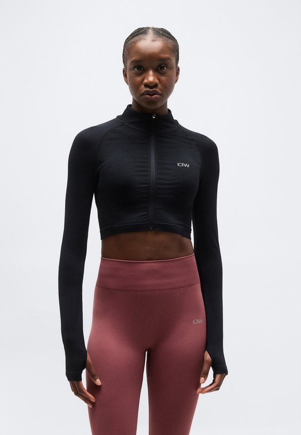 ICANIWILL DEFINE SEAMLESS CROPPED ZIP JACKET