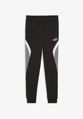 Puma ESSENTIALS COLOURBLOCK JOGGINGHOSE - Tracksuit bottoms - black