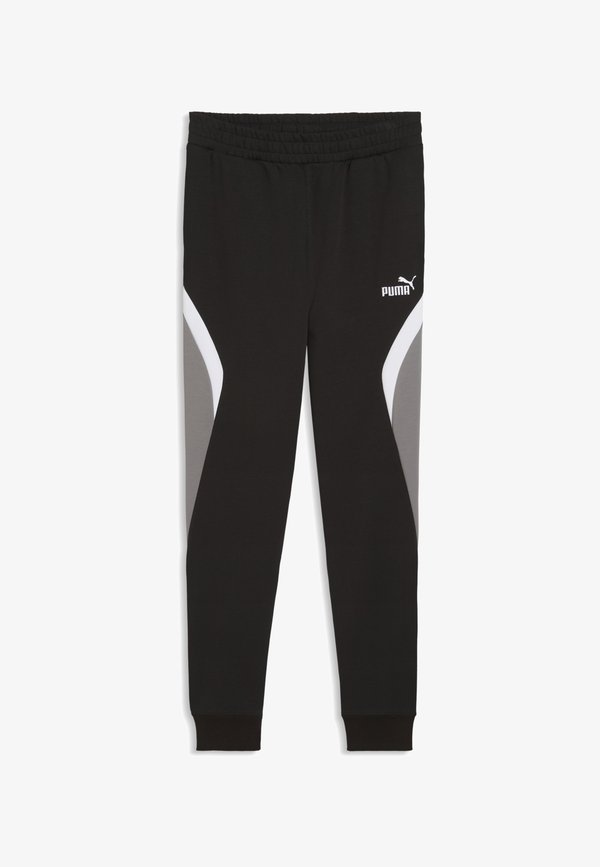 Puma ESSENTIALS COLOURBLOCK JOGGINGHOSE - Tracksuit bottoms - black