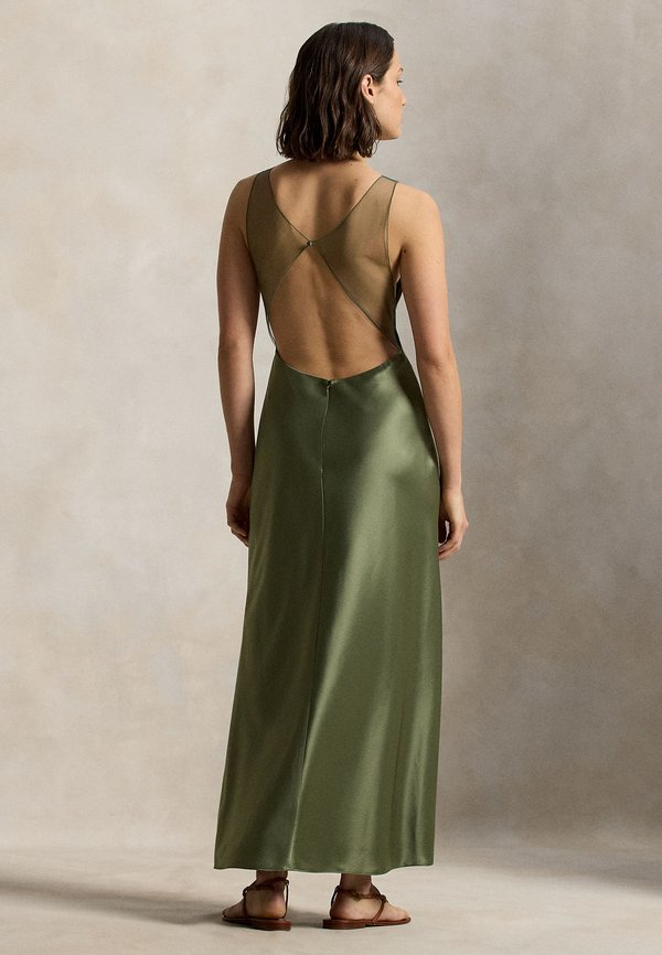 Polo Ralph Lauren SHEER-PANEL SATIN DRESS