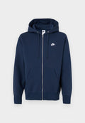 Nike Sportswear M NK CLUB BB FZ HOODIE - Zip-up sweatshirt - obsidian obsidian white