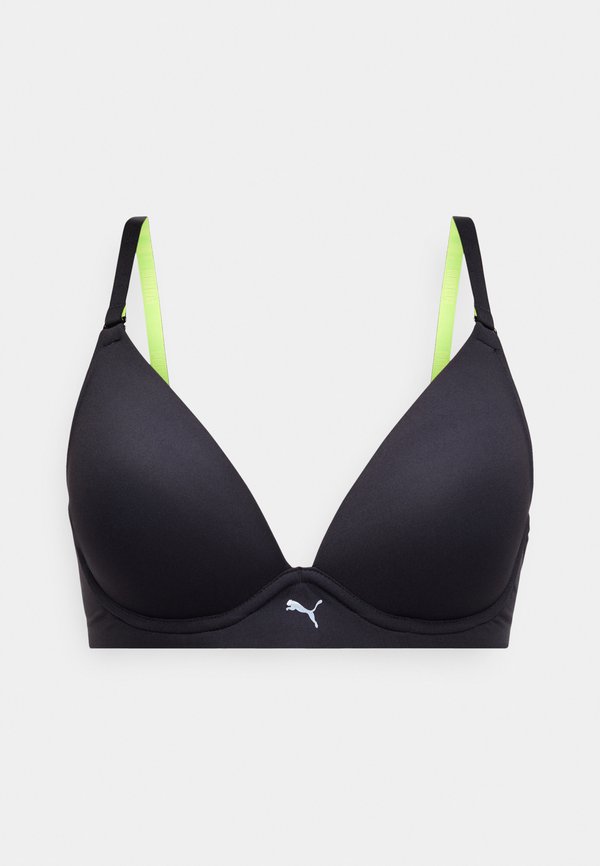 Puma WOMEN SOFT PADDED BRA - Triangle bra - black