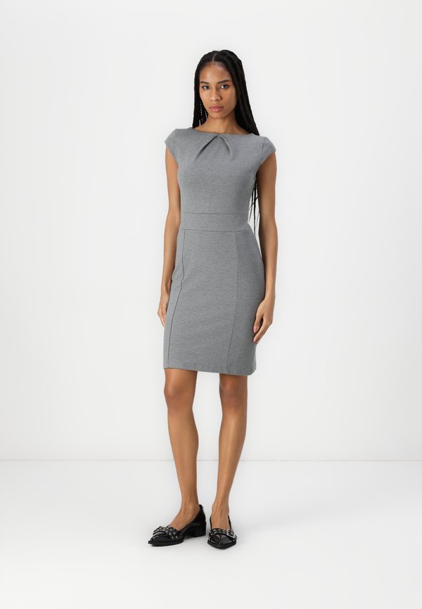 Anna Field by Zalando PLEATED NECK AND SKIRT FITTED CAP SLEEVES MINI DRESS