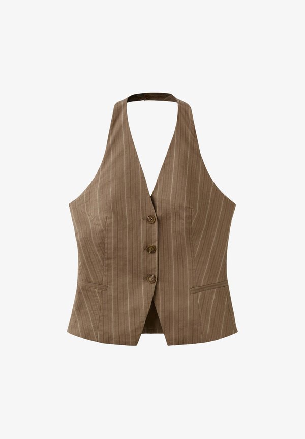 Mango ADULT - Waistcoat - dark brown