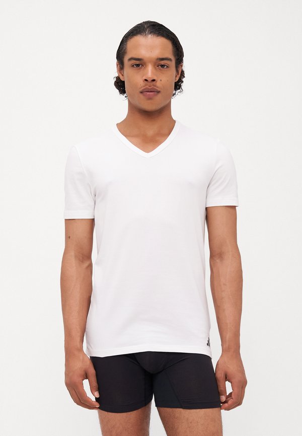 adidas Sportswear V NECK 2 PACK - Undershirt - white