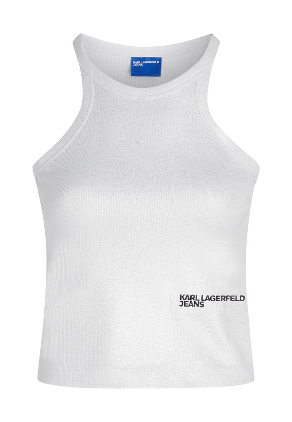 Karl Lagerfeld Jeans COATED RIBBED TANK