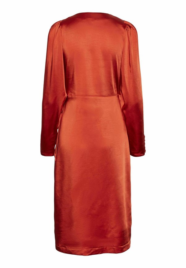 YAS YASPAINTERLY WRAP MIDI DESS SHOW