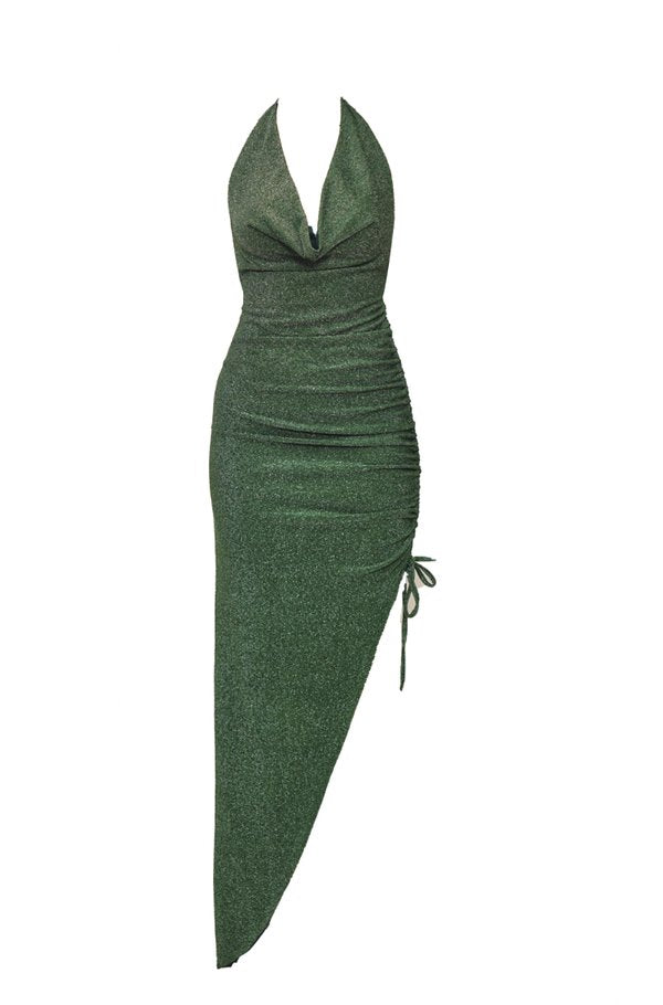 WAL G. HARPER COWL NECK ASYMMETRIC DRESS