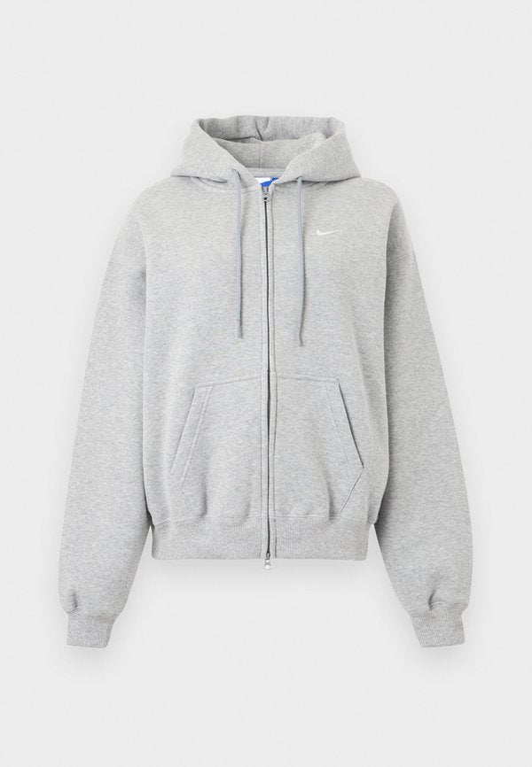 Nike Sportswear STUDIO FLEECE MEDIUM WEIGHT OVERSIZED FULL-ZIP HOODIE - Zip-up sweatshirt - grey heather/sail