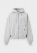 Nike Sportswear STUDIO FLEECE MEDIUM WEIGHT OVERSIZED FULL-ZIP HOODIE - Zip-up sweatshirt - grey heather/sail
