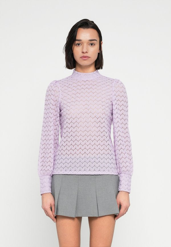 JDY JDYAVERY L/S LACE TOP JRS NOOS