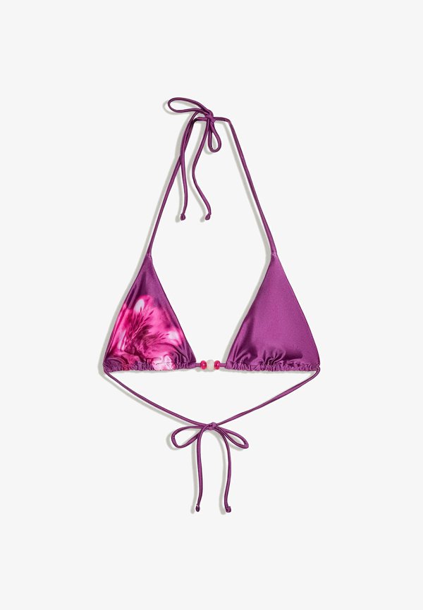 Bershka BIKINI TOP - Bikini top - mauve
