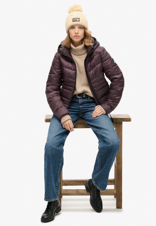 Superdry & Co HOODED FUJI QUILTED PADDED