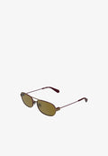Calvin Klein Jeans Sunglasses - amber gold matte burgundy