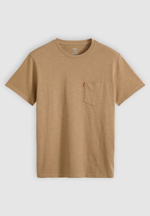 Levi's® CLASSIC POCKET TEE - Print T-shirt - sand