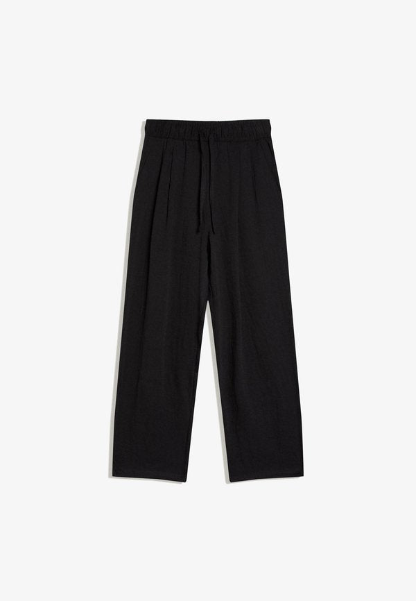 Bershka SUPER BAGGY RUSTIC TROUSERS 00995721 - Trousers - black