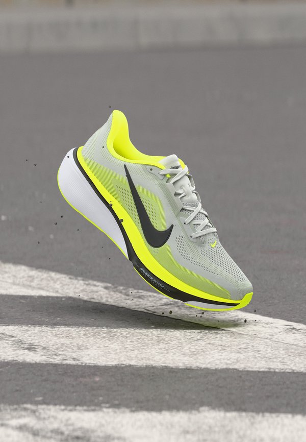 Nike Performance AIR ZOOM PEGASUS 42 - Road running shoes - photon dust/black/volt/white