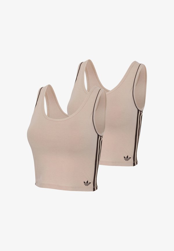 adidas Originals ADICOLOR COMFORT FLEX 2-PACK - Undershirt - stone