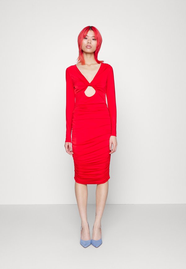 WAL G. MIKA CUT OUT MIDI DRESS