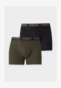 Puma EVERYDAY BASIC 2 PACK - Boxer briefs - darke green/black