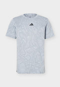 adidas Performance D4T POWER TEE - Print T-shirt - halo silver-coloured/grey