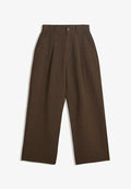 Bershka SUPER BAGGY TAILORED - Trousers - brown