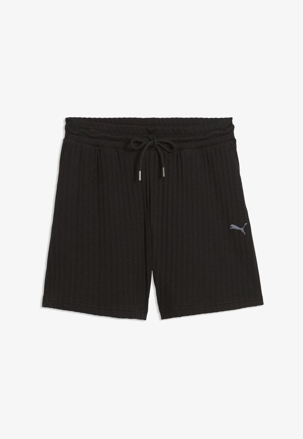 Puma HER HIGH-WAIST SHORTS - Shorts - black