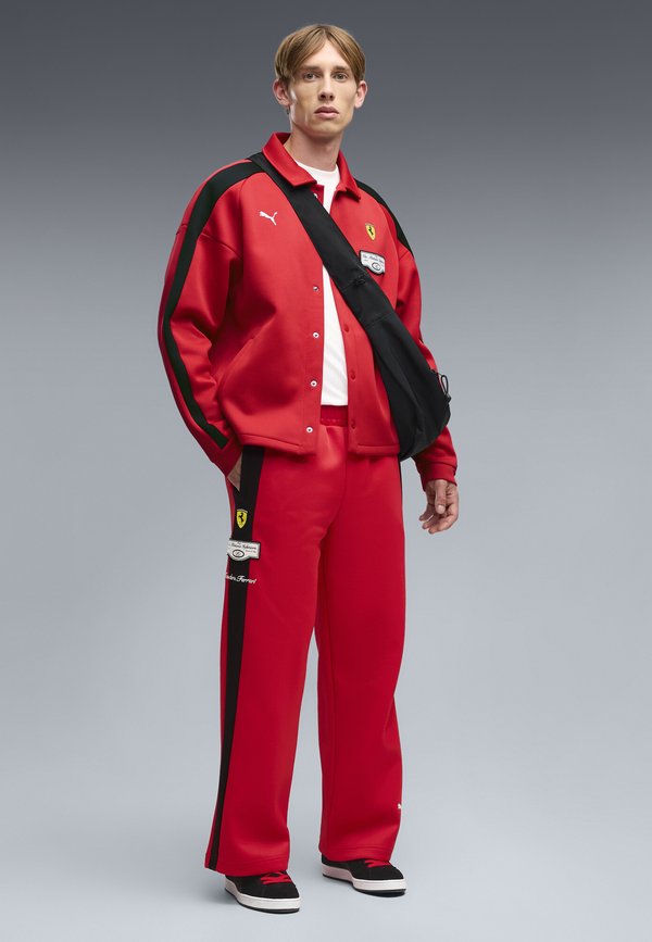 Puma FERRARI T7 TRAININGSHOSE - Tracksuit bottoms - rosso corsa