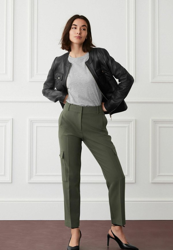 Next TAILORED UTILITY TAPER TROUSERS