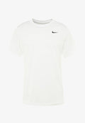 Nike Performance TEE CREW SOLID - Sports T-shirt - white/black